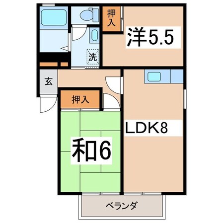 フレグランスウズキの物件間取画像